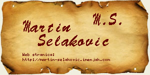 Martin Selaković vizit kartica